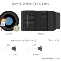 Objetivo Sony 70-350mm f/4.5-6.3 OSS | Características, opiniones