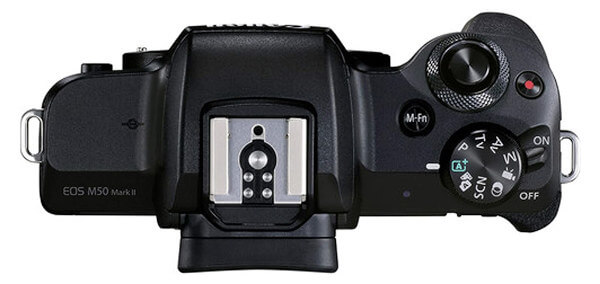 Canon EOS M50 mark II - Vista superior